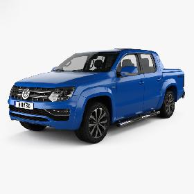 3D Volkswagen Amarok Crew Cab Aventura with HQ interior 2016